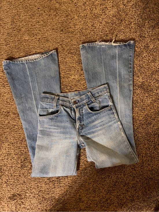 Levi's Denim - Levi's Light Wash Wide Leg Flare Jeans